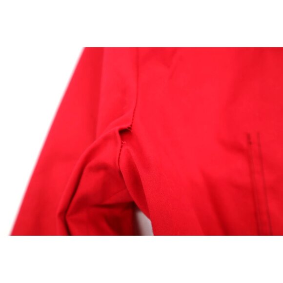 Maggy London Red Zip-Up Jacket Pockets Round Neckline Sz 12 Preppy Office Career - Picture 13 of 13